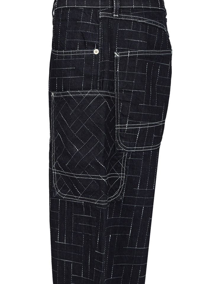 Kenzo Weave Jeans - Blu | 69ba487ea00f0de20bd110220c2d47efcb512b3d