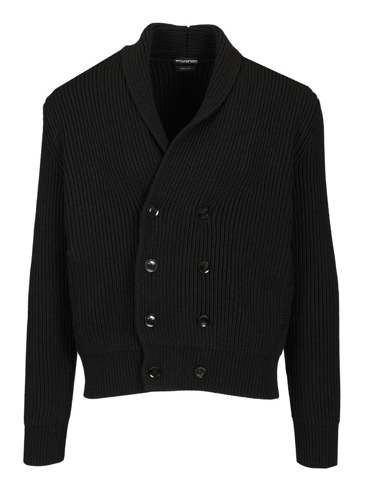 Tom Ford Double-Breasted Cardigan Knitwear - Nero | 17ad97316b6fcbbbdb3fa650eebed692904c62d2