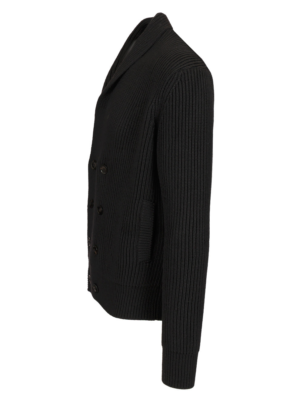 Tom Ford Double-Breasted Cardigan Knitwear - Nero | 18b5e140e15868316340162d0a6e97707a8d55f5