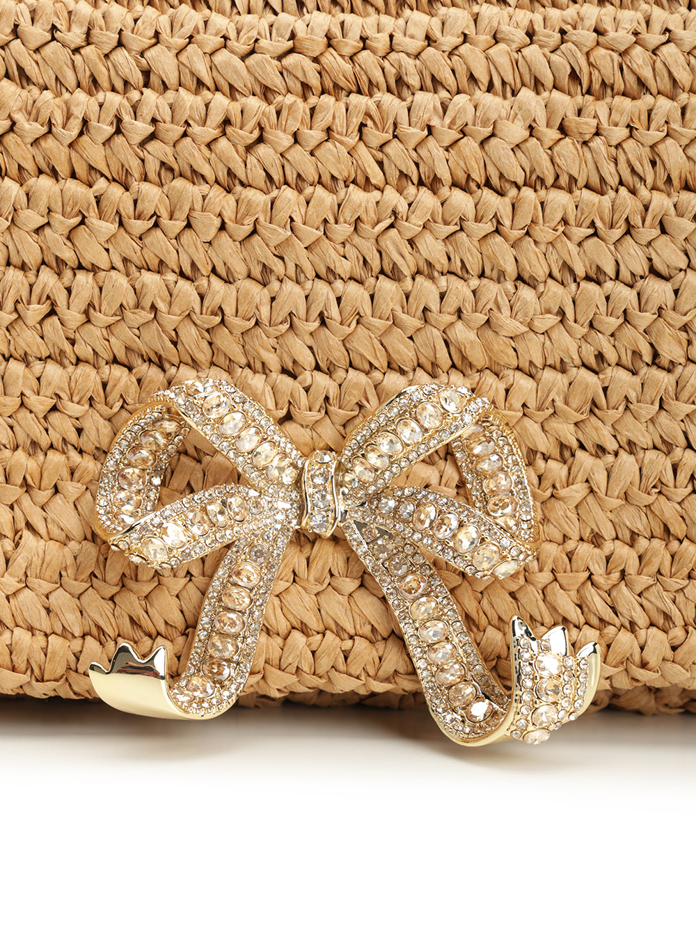 Self-Portrait Raffia Bow Charm Shoulder Bag Handbags - Marrone | fdb4f00fc635caf2b52aaac1a14f67c2aa4a5a7a