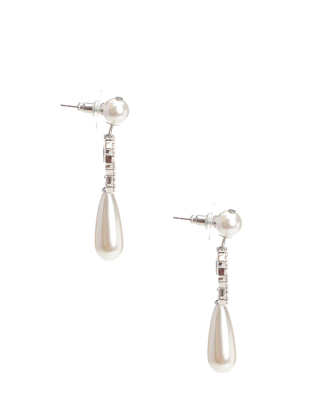 Self-Portrait Bow Drop Earrings Gioielli - Bianco | 9f54cf2e7124c80a18e31d21c67bae8a283402f8