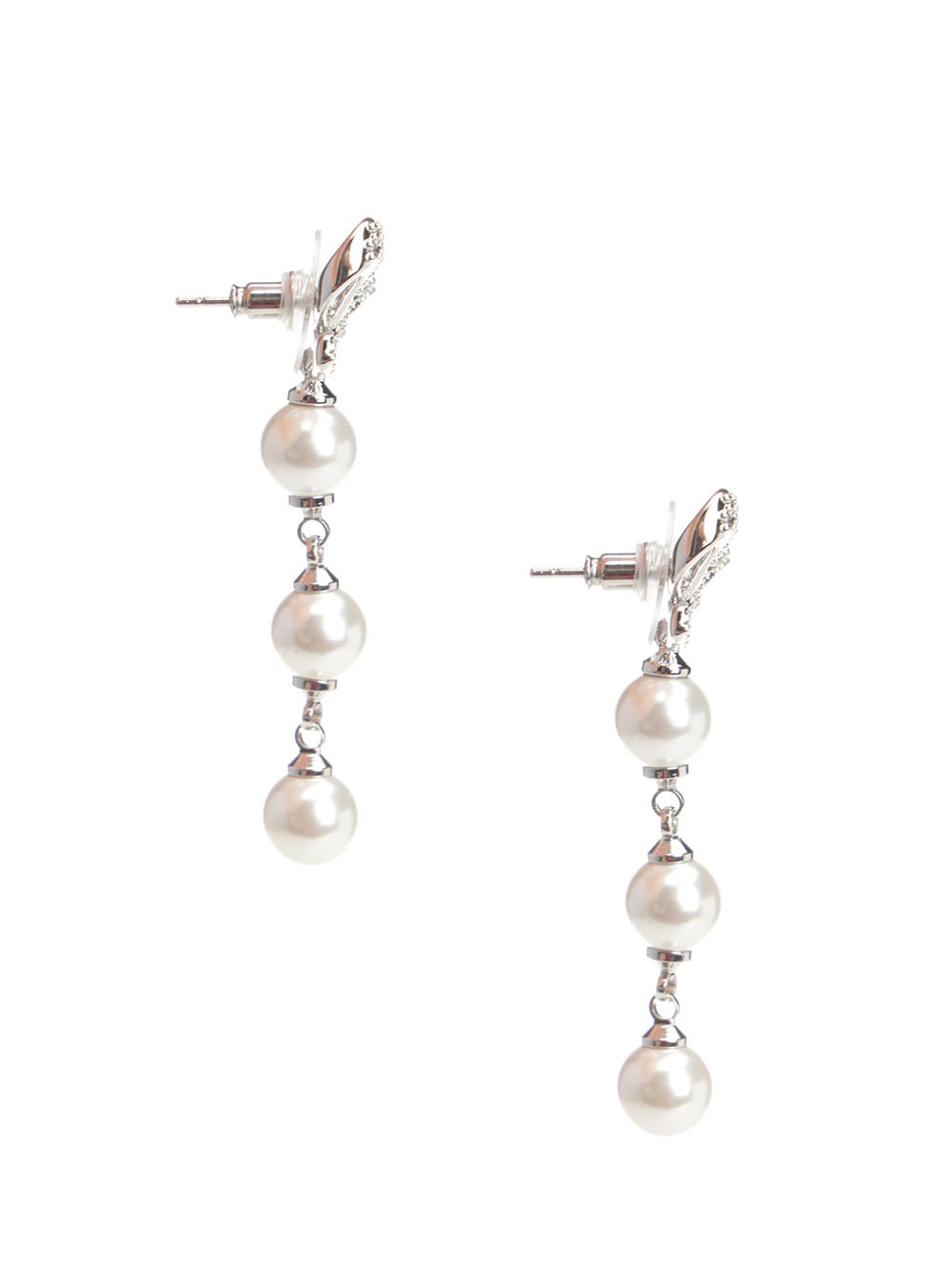 Self-Portrait Tiered Pearl Bow Earrings Gioielli - Bianco | c0b2414d411c9380fdc7af75e956d2bb7c594dd3