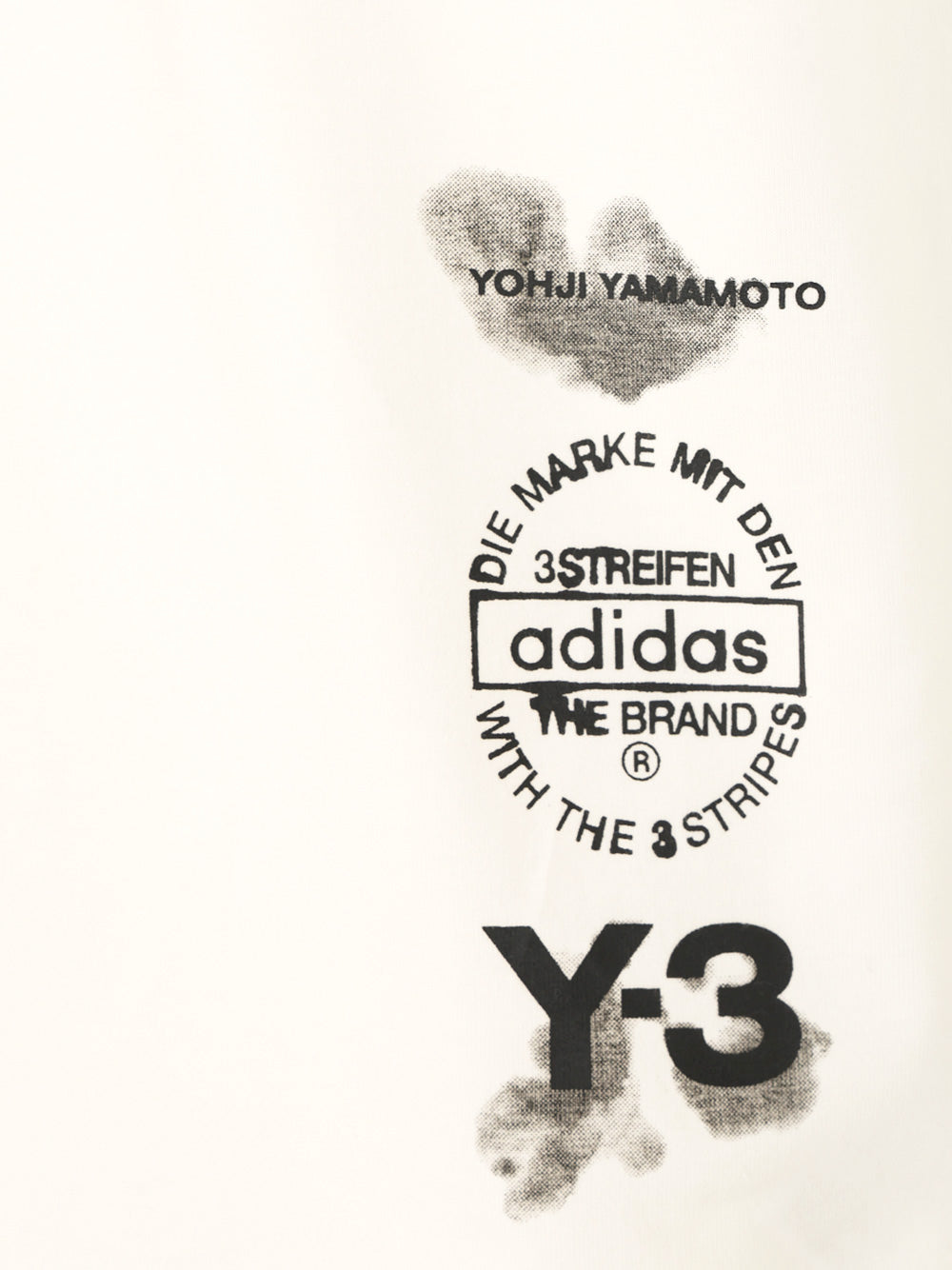 Adidas Y-3 Y-3 Aop T-Shirt - Bianco | e8b10396f9261be567658781870da48e0761ae11