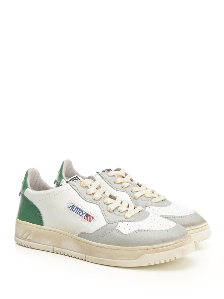 Autry  Medalist Low Super Vintage Sneakers - Grey | 21dab4e71f3e5fbbab3cef7d7bd285c853d55f93