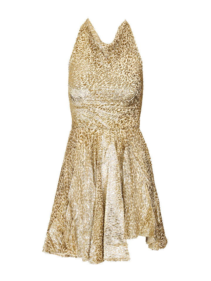 Self-Portrait Coupe Gold Thread Mini Dress Abiti - Oro | fc0afb5acabb8cb0adf41378305b4ceea6f1d816