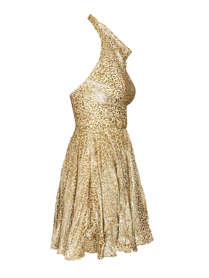 Self-Portrait Coupe Gold Thread Mini Dress Abiti - Oro | e86a1bdf67867eef289fd27a3fde430c06c0613d