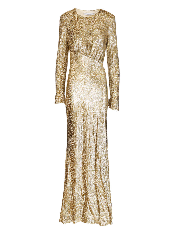 Self-Portrait Long Dress In Gold Thread Abiti - Oro | 7a4cf7101e921b87099803c53f0e1cdaef5a5fe9