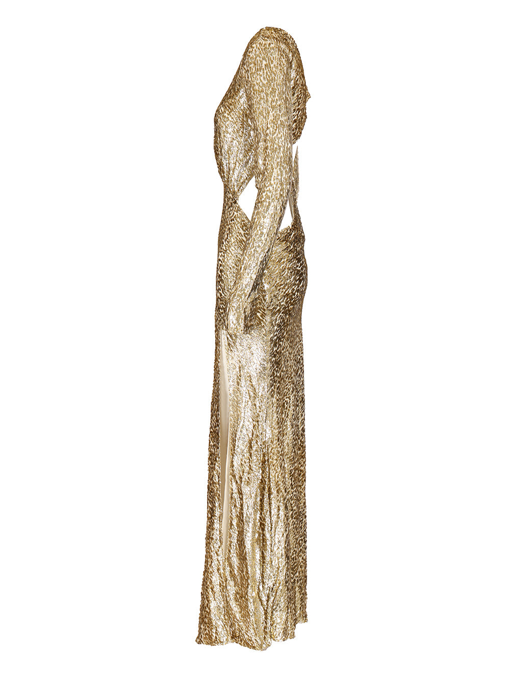 Self-Portrait Long Dress In Gold Thread Abiti - Oro | 71fc111419f5c251c73a6b25385dff36ec85b27f