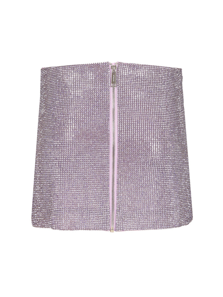 Self-Portrait Metallic Mesh Skirt Gonne - Violet | f13ebc5bd75737a368d4b9a12a97693d48e31e16