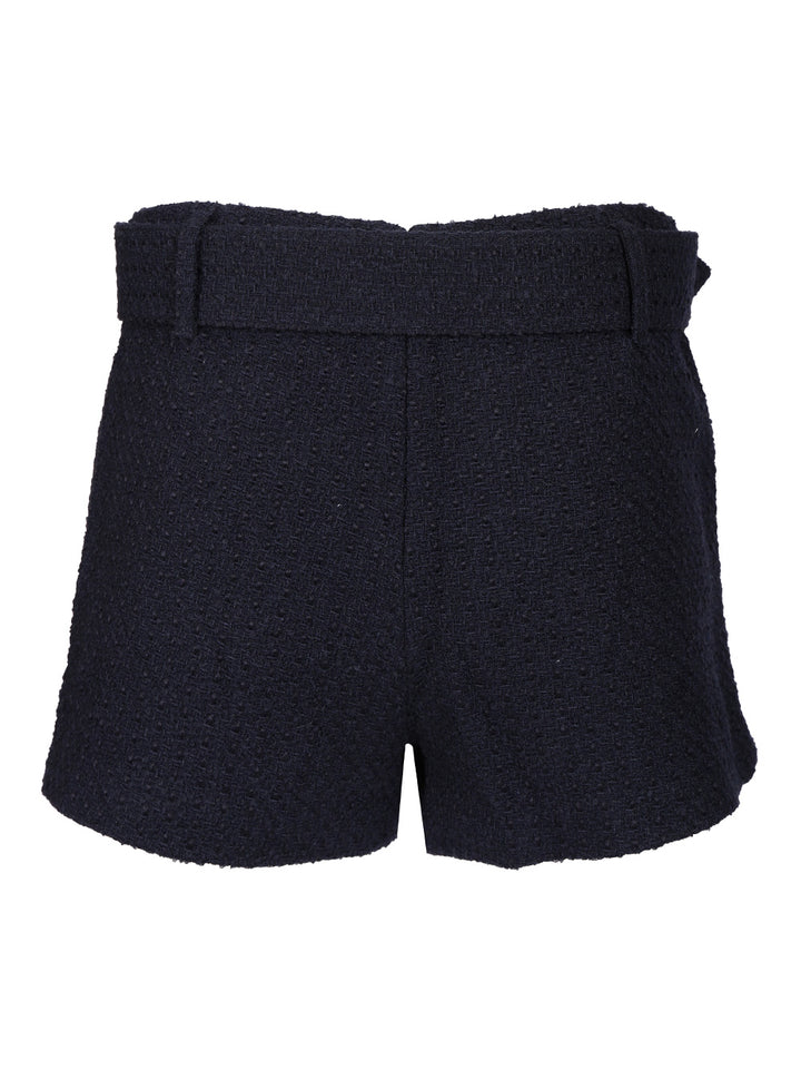 Self-Portrait Bouclé Culottes Gonne - Blu | fc05e534932bb64294292eb2040671d28006f95e