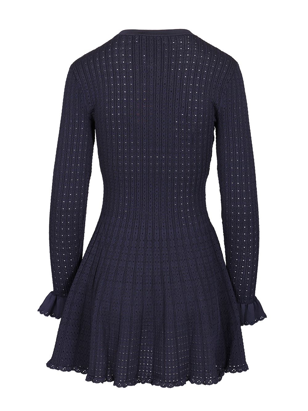 Self-Portrait Openwork Knit Mini Dress Abiti - Blu | 1ad3259a18f5995e52d7a4e269bfa3ca97c907f1