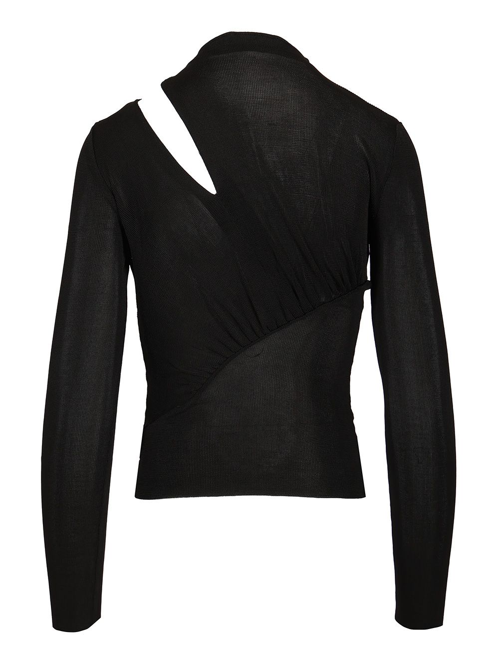 Self-Portrait Viscose Knit Top Top - Nero | 215d34c3372d5b1626577cd34649b8af5edf8ccb