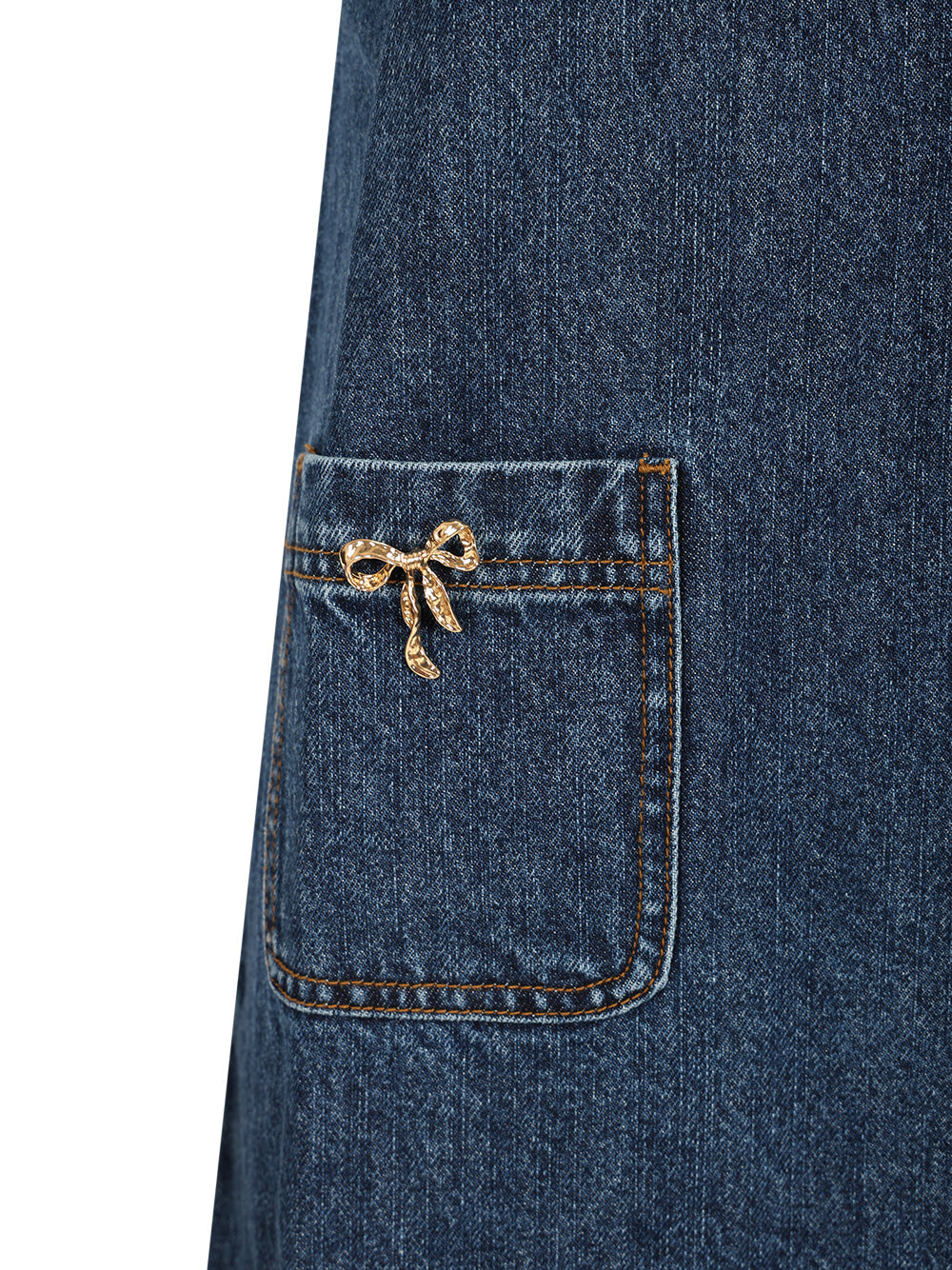 Self-Portrait Crystal Bow Denim Mini Dress Abiti - Blu | fd649d5ad8f71ce620efad3bd8ebf32fc553ed1d
