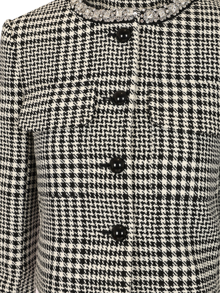 Self-Portrait Wool Houndstooth Tailored Jacket Giacche - Multicolor | f7073ecc89565abc18dd309889bb6545e03d23aa