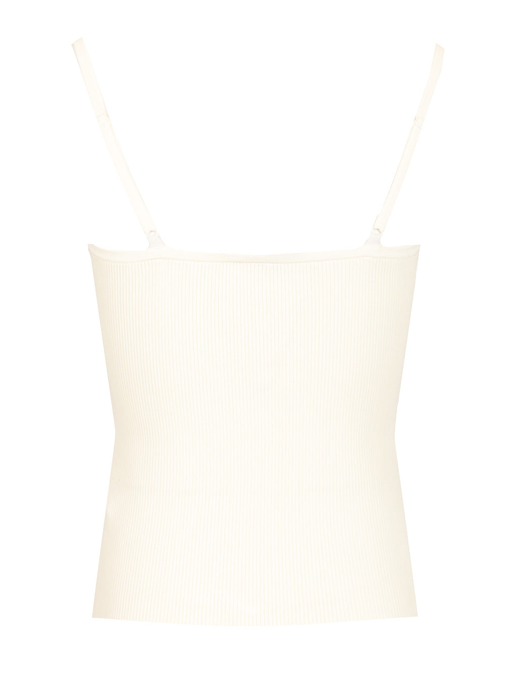 Self-Portrait Lace Rib Knit Top Top - Bianco | 64ed5e5978e6b161fe2349611f5e7da1cc1eeca6