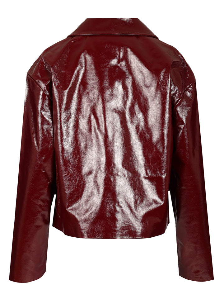 Self-Portrait Patent Leather Jacket Giacche - Bordeaux | 4957bfb34ecbb5c8888d65db43c283dce734e431