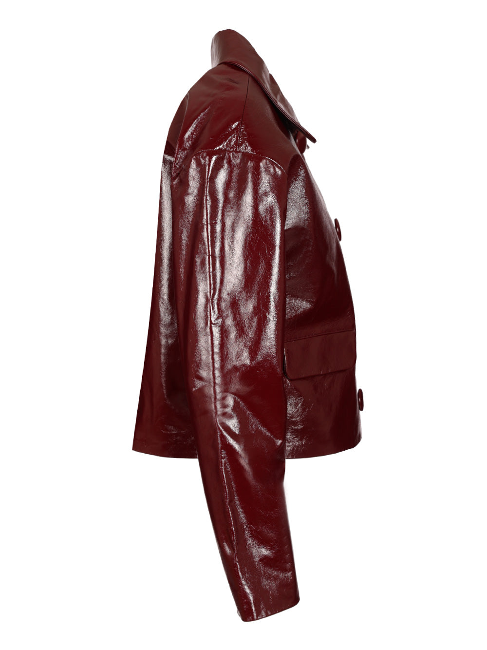 Self-Portrait Patent Leather Jacket Giacche - Bordeaux | dd1420ad2c457952d6140df193a8b85a4962bc5e