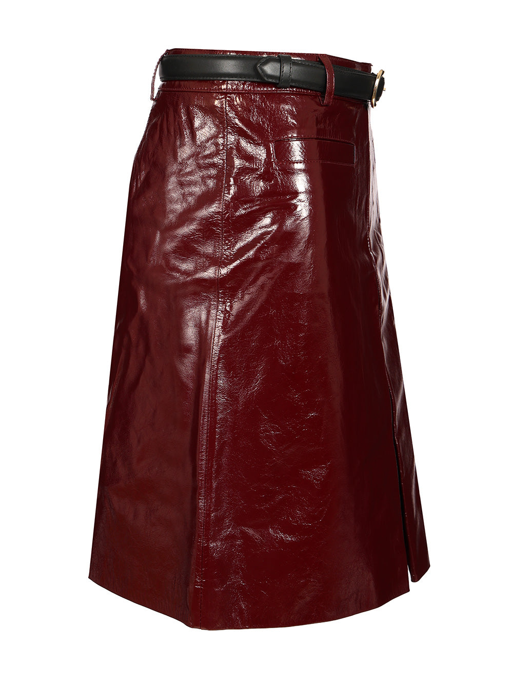 Self-Portrait Mini Skirt In Patent Leather Gonne - Bordeaux | be92dfad53e7ae7660387a577212296001cc759a
