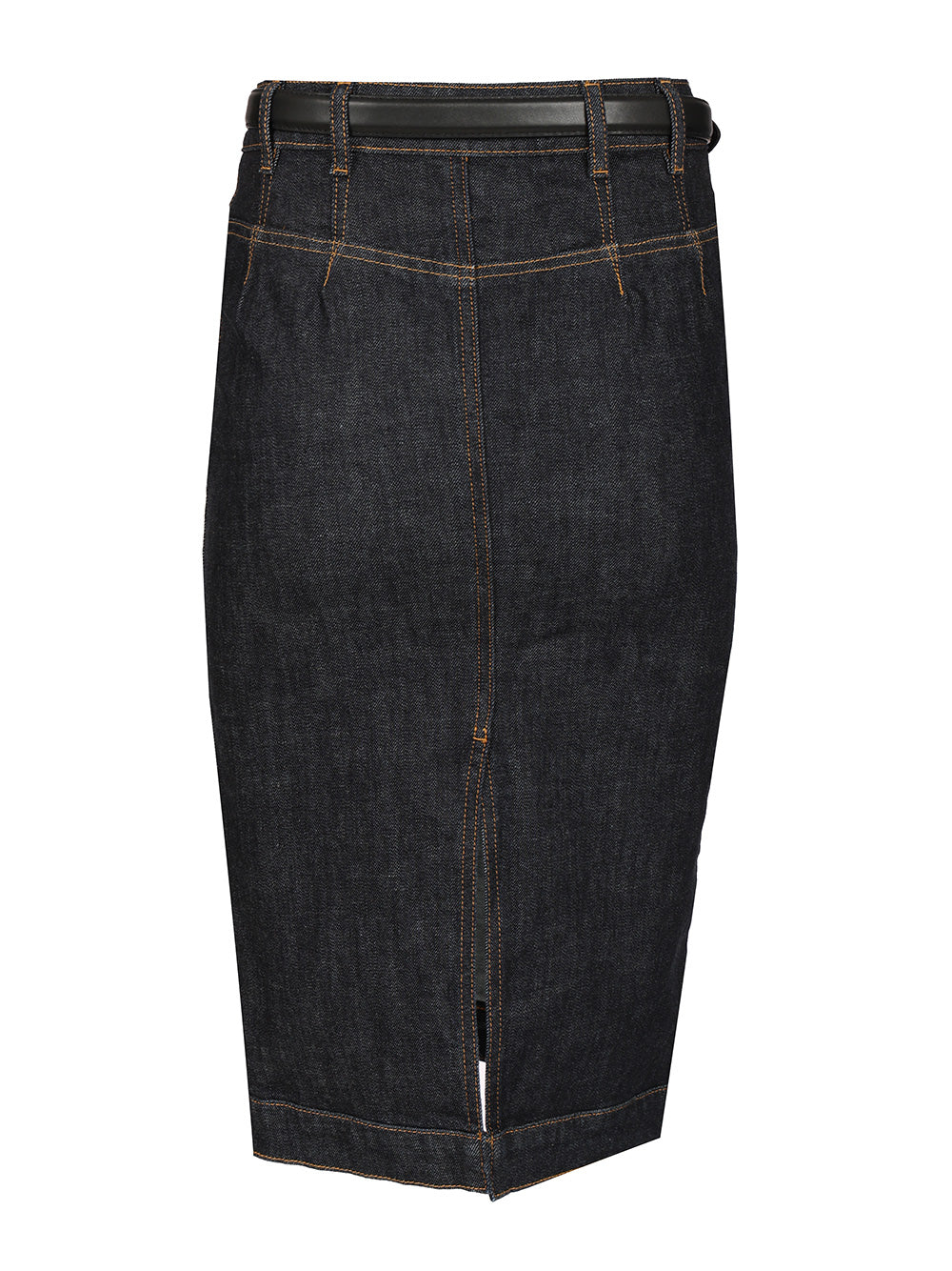 Self-Portrait Denim Midi Skirt Gonne - Blu | 63d675b7ad62e317ac67c58ff1474f378b2b1ca0