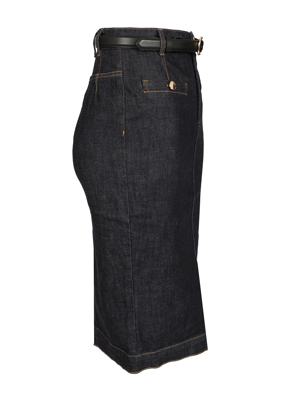 Self-Portrait Denim Midi Skirt Gonne - Blu | 4cecca9c46f9de5cc01ede6433af63e0c1cb05c4