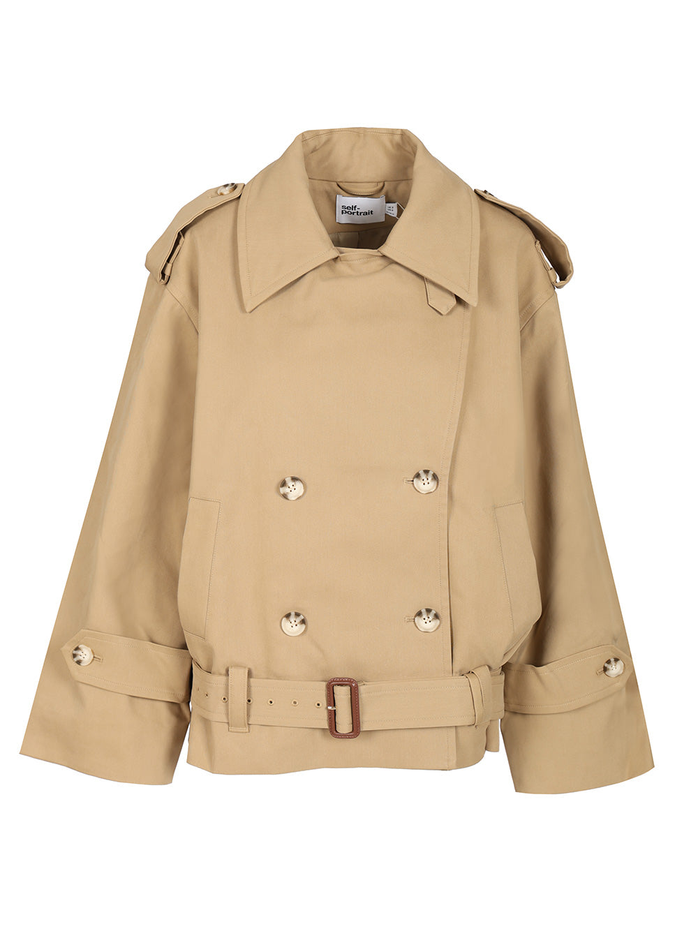 Self-Portrait Trench Coat Coats - Beige | 3e8110915e04835b65d6428ab2c9afa035233d8e