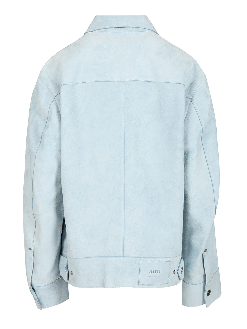Ami Suede Jacket Shirts - Light blue | 888876e1ef61620e2e010216a9230c1e5a21af88