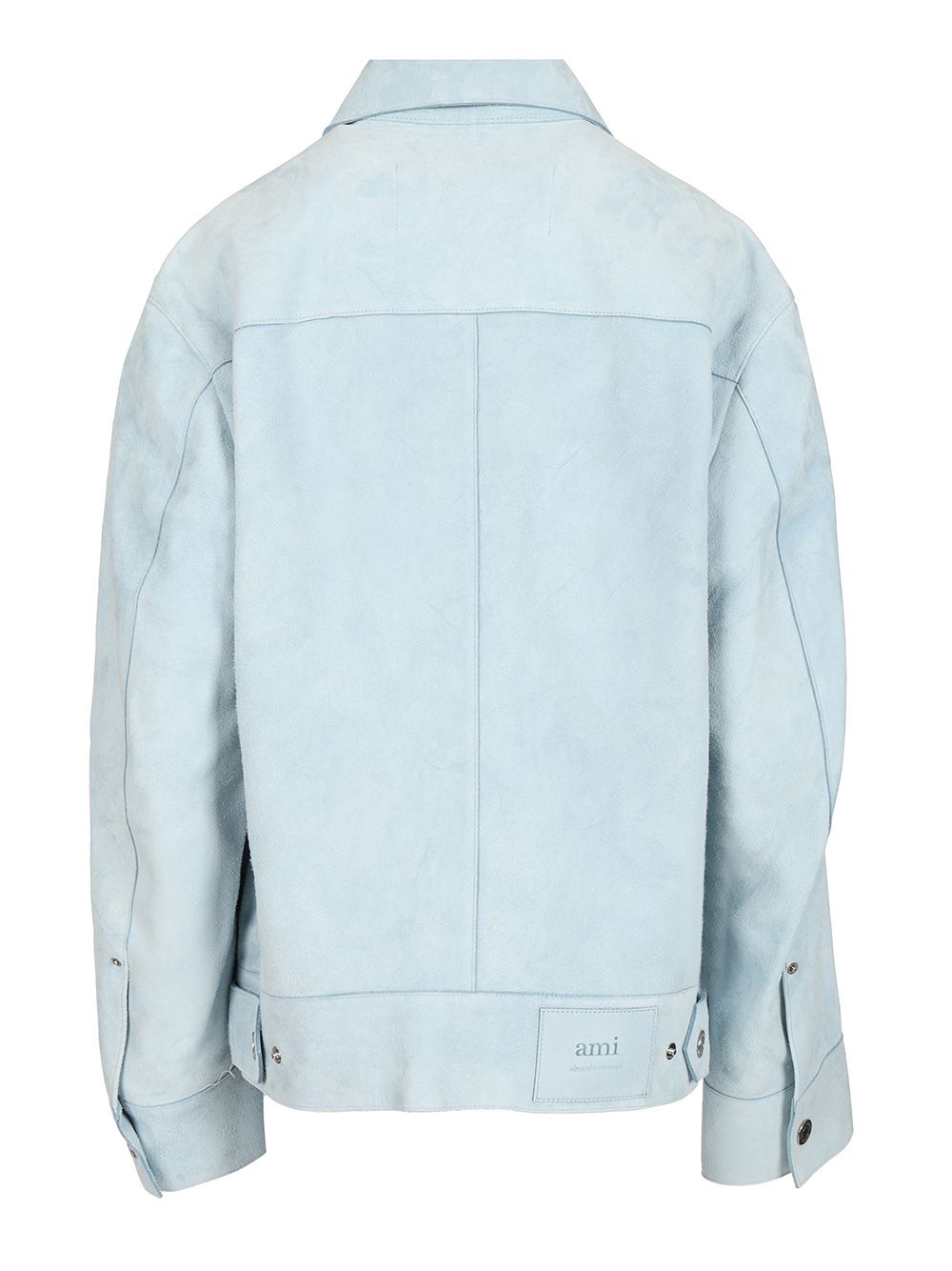 Ami Suede Jacket Shirts - Light blue | f5c4cd868815c4c37ccdc4fa3935d1aa819bfa14