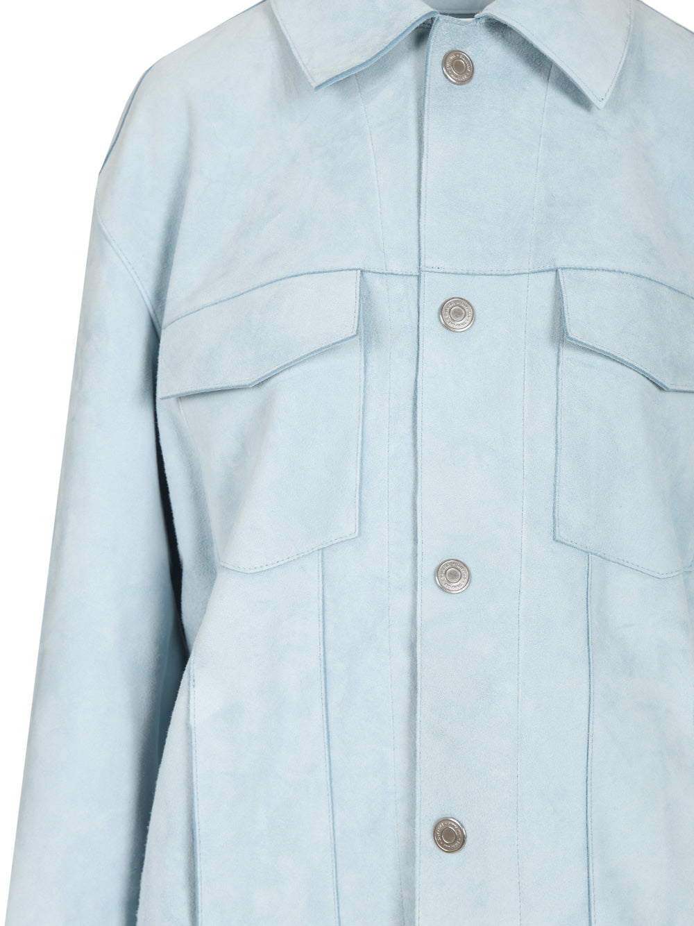 Ami Suede Jacket Shirts - Light blue | b1bb4bfcdf5330463bd4eccd7e2e10274388168d