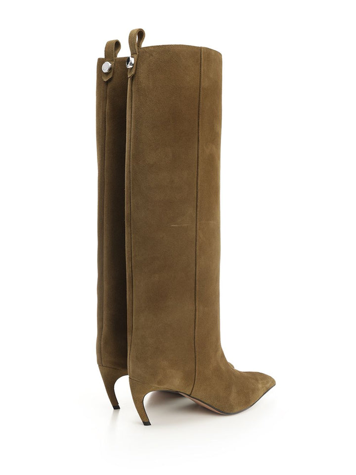 The Attico Lea Boots - Verde | 5525ed23d3f1dee885027b14701fc2f3ba120f03