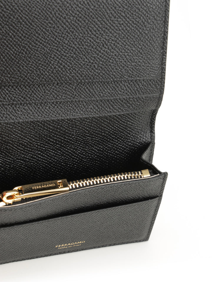 Ferragamo Gancini Wallets - Nero | 2067476cd24019ce901c3377929f4a09467cdb72