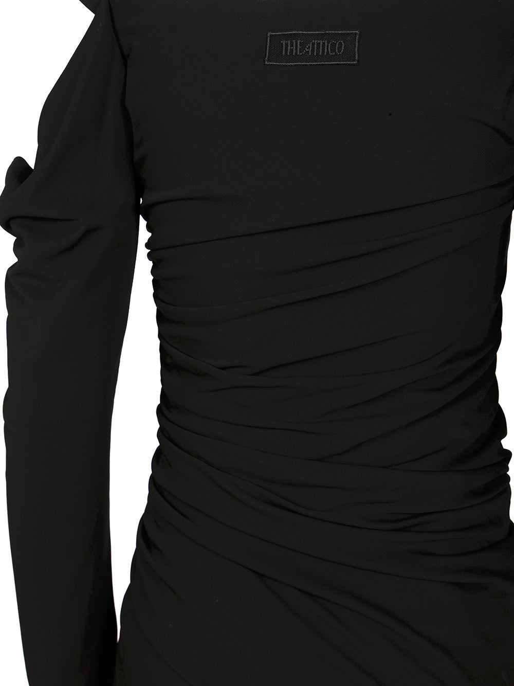 The Attico Crepe Midi Dress Abiti - Nero | 689475f736021a0444c5031f98d20cc97ac90b1a