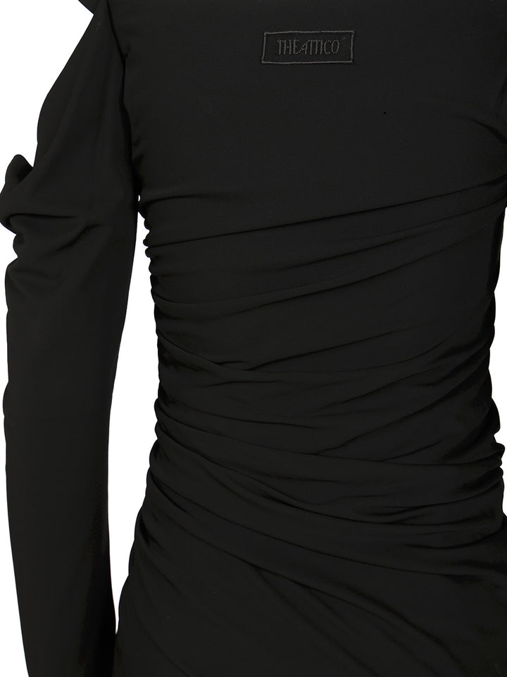 The Attico Crepe Midi Dress Abiti - Nero | 689475f736021a0444c5031f98d20cc97ac90b1a