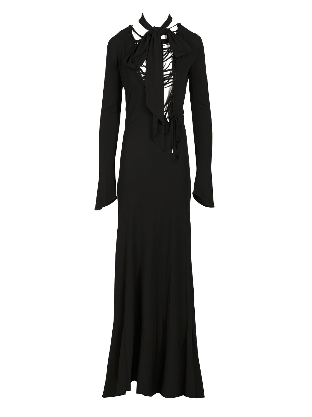 The Attico Crepe Midi Dress Abiti - Nero | 3bcb7af3a72b5bf20c5472b350fe38a5441679df