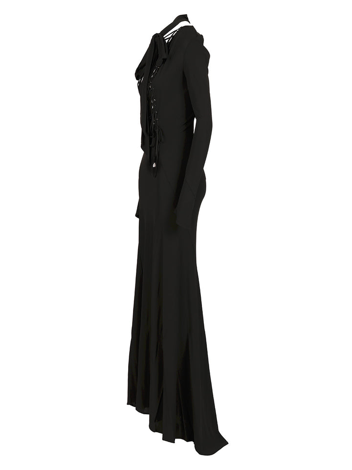 The Attico Crepe Midi Dress Abiti - Nero | 381fef8064ae2c0ec079577515463e6a0b92f173