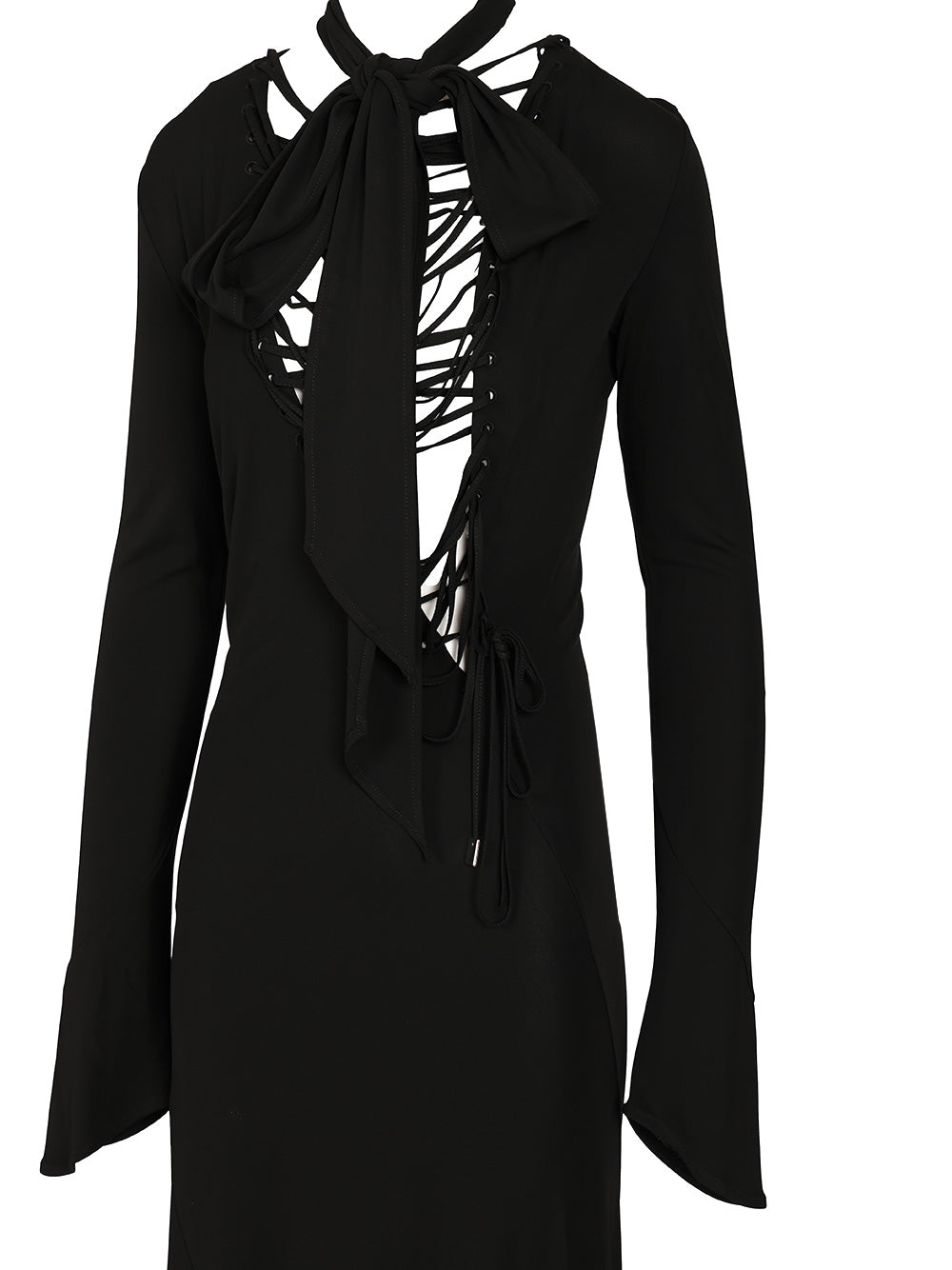 The Attico Crepe Midi Dress Abiti - Nero | f609e5f967117a9a3f1fd398d2a8d0f0521814f6