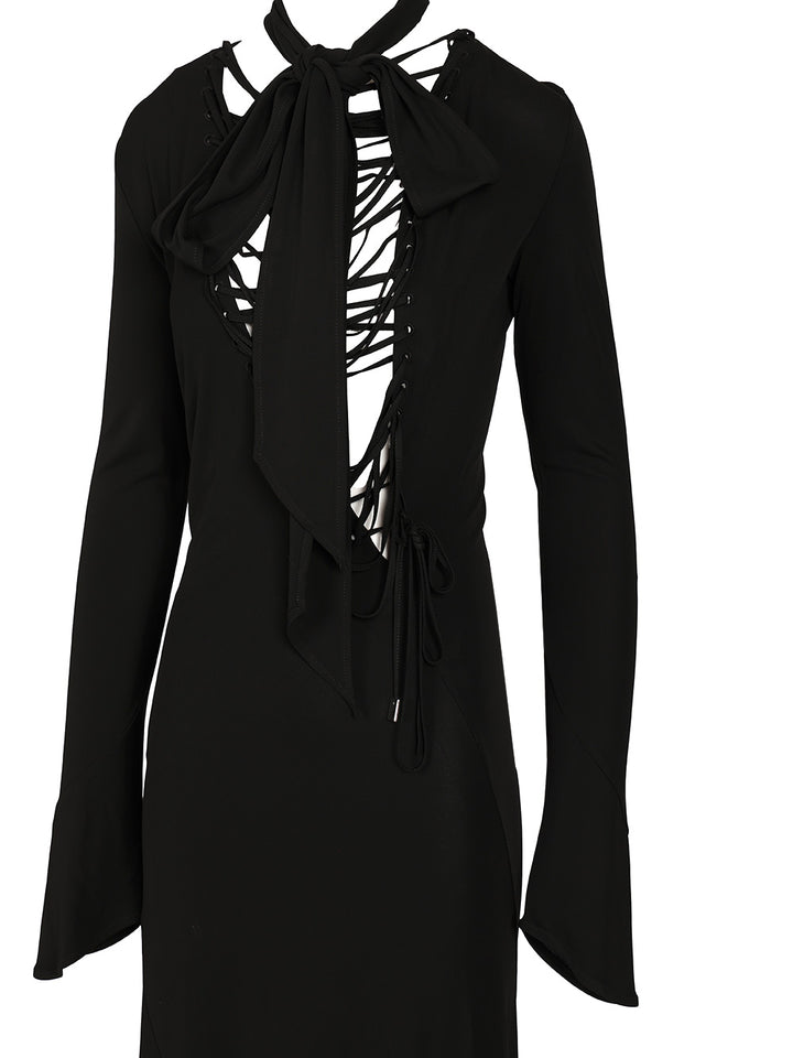 The Attico Crepe Midi Dress Abiti - Nero | f609e5f967117a9a3f1fd398d2a8d0f0521814f6