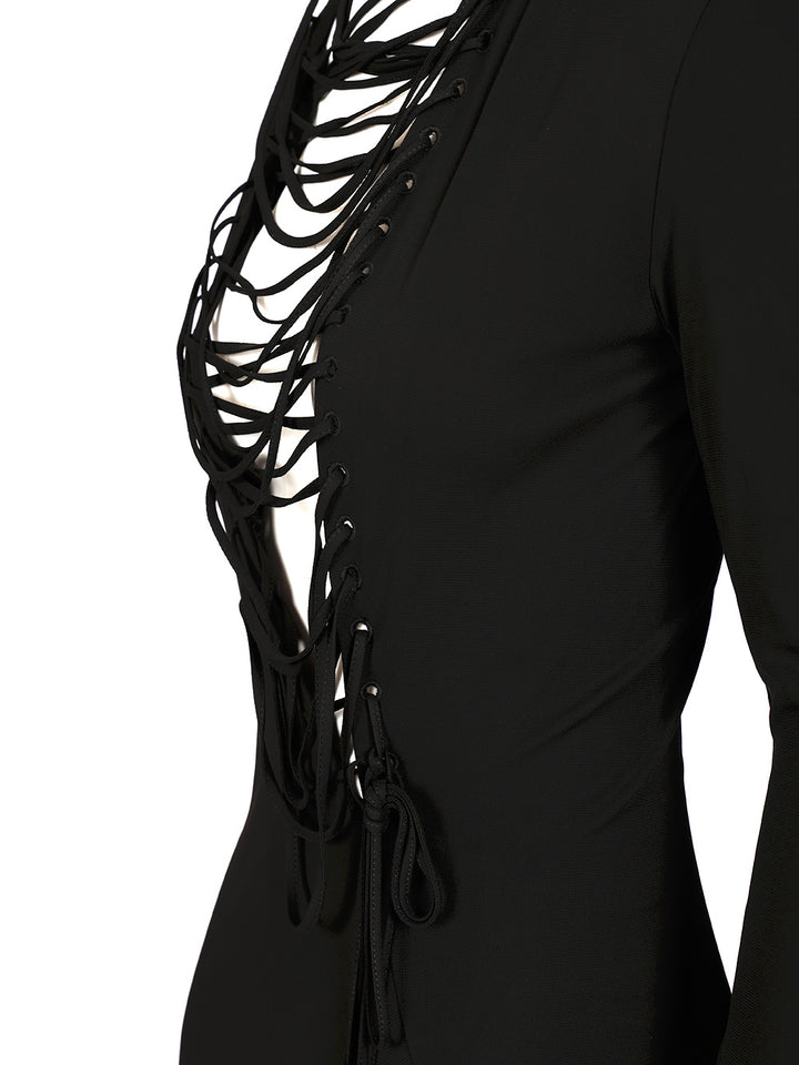 The Attico Crepe Midi Dress Abiti - Nero | 44abb2e5f9f5a33602050154ae23bc0f9561f5d7