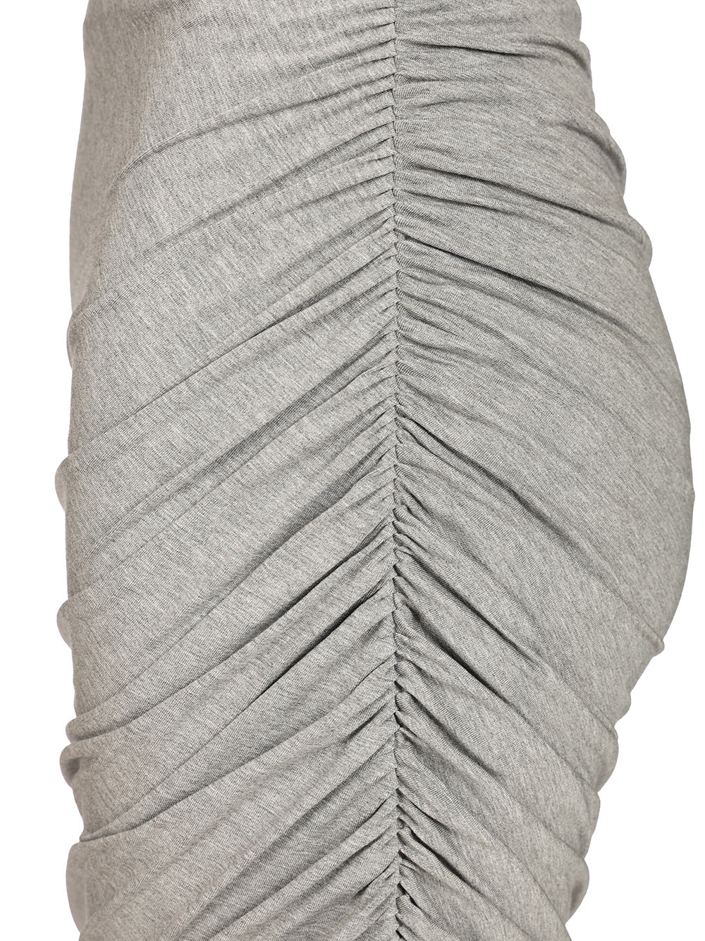 The Attico Gathered Midi Skirt Gonne - Grey | bbd570b5c47671127564be255f982f34526b046f