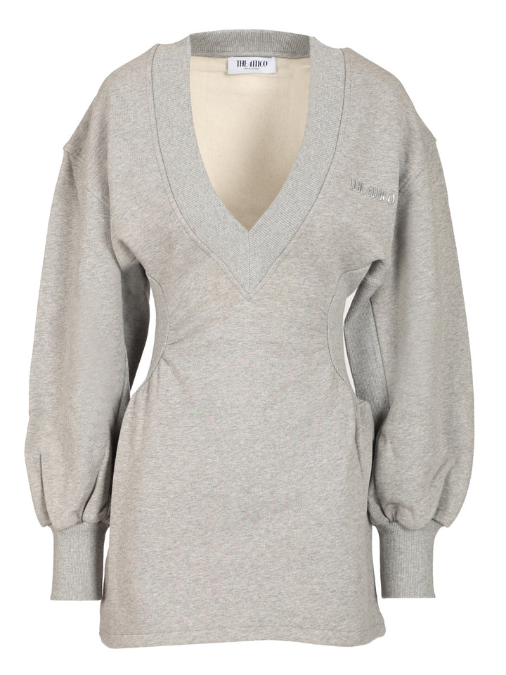 The Attico American Fleece Mini Dress Abiti - Grey | 4380ae117ebe2473d37db1afd1bb877ed786da97