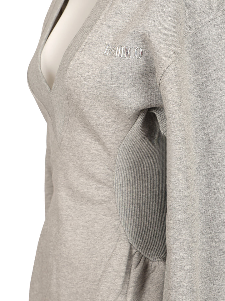 The Attico American Fleece Mini Dress Abiti - Grey | 1ea9f0ada5864373b982ae43fa083d462e8aa42d