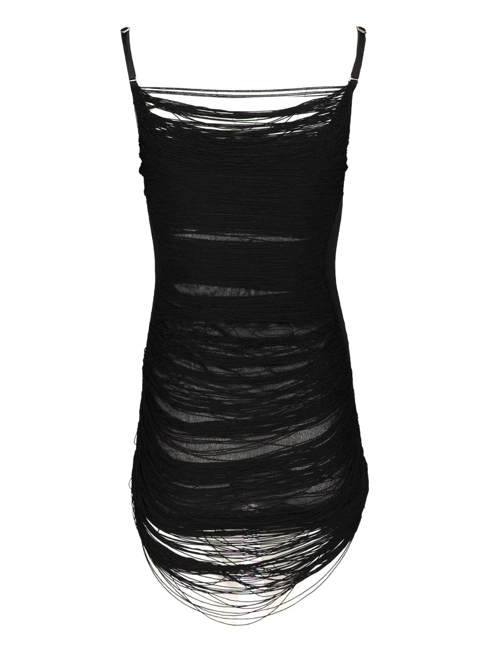 The Attico Fringe Mini Dress Abiti - Nero | 700dcba059d18976b77de3651539224ec37fa585