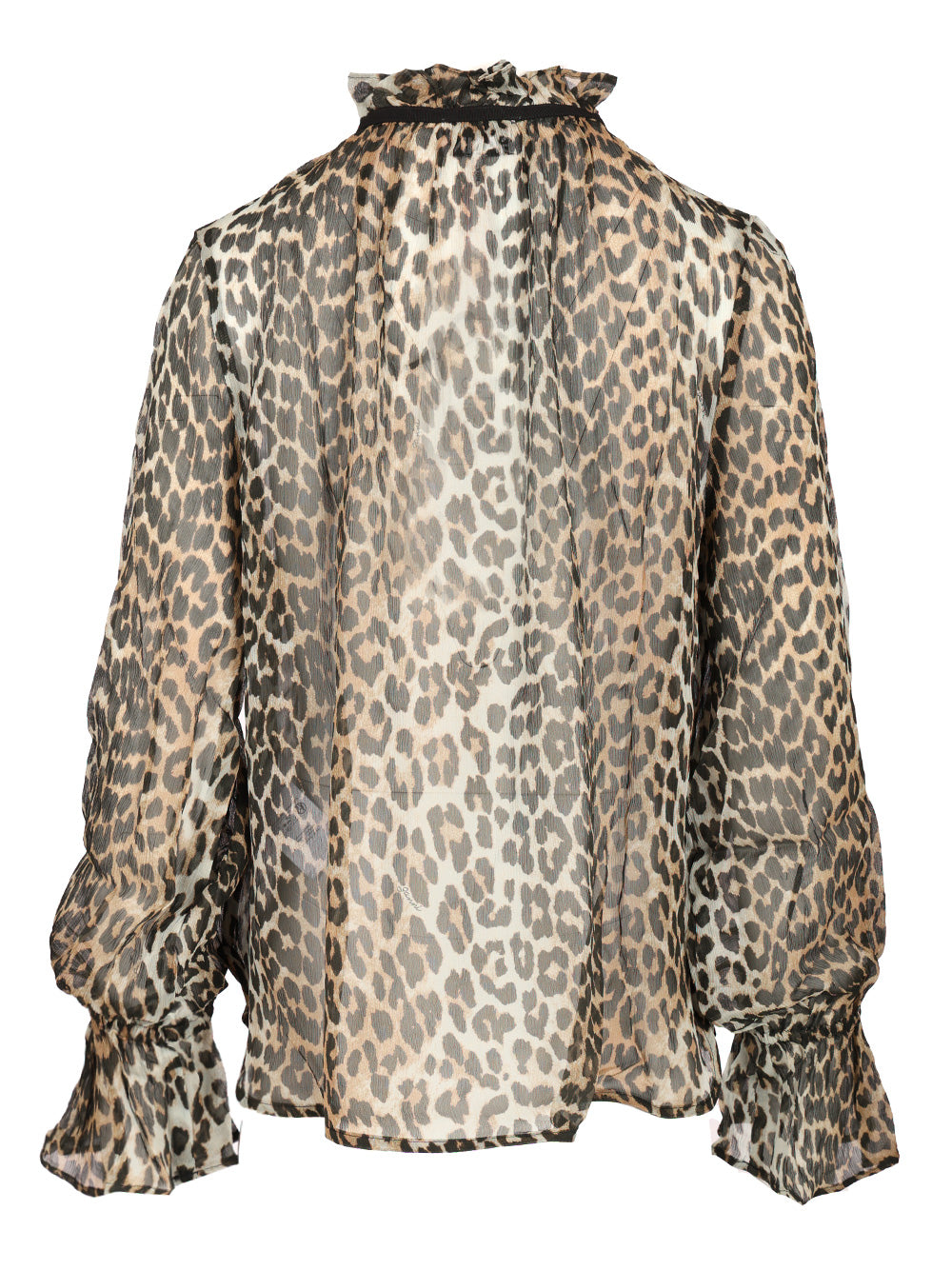 Ganni Leopard Chiffon Shirt Shirts - Animalier | 3aa30750f604a3b08630648f8cc6a15304f48d60