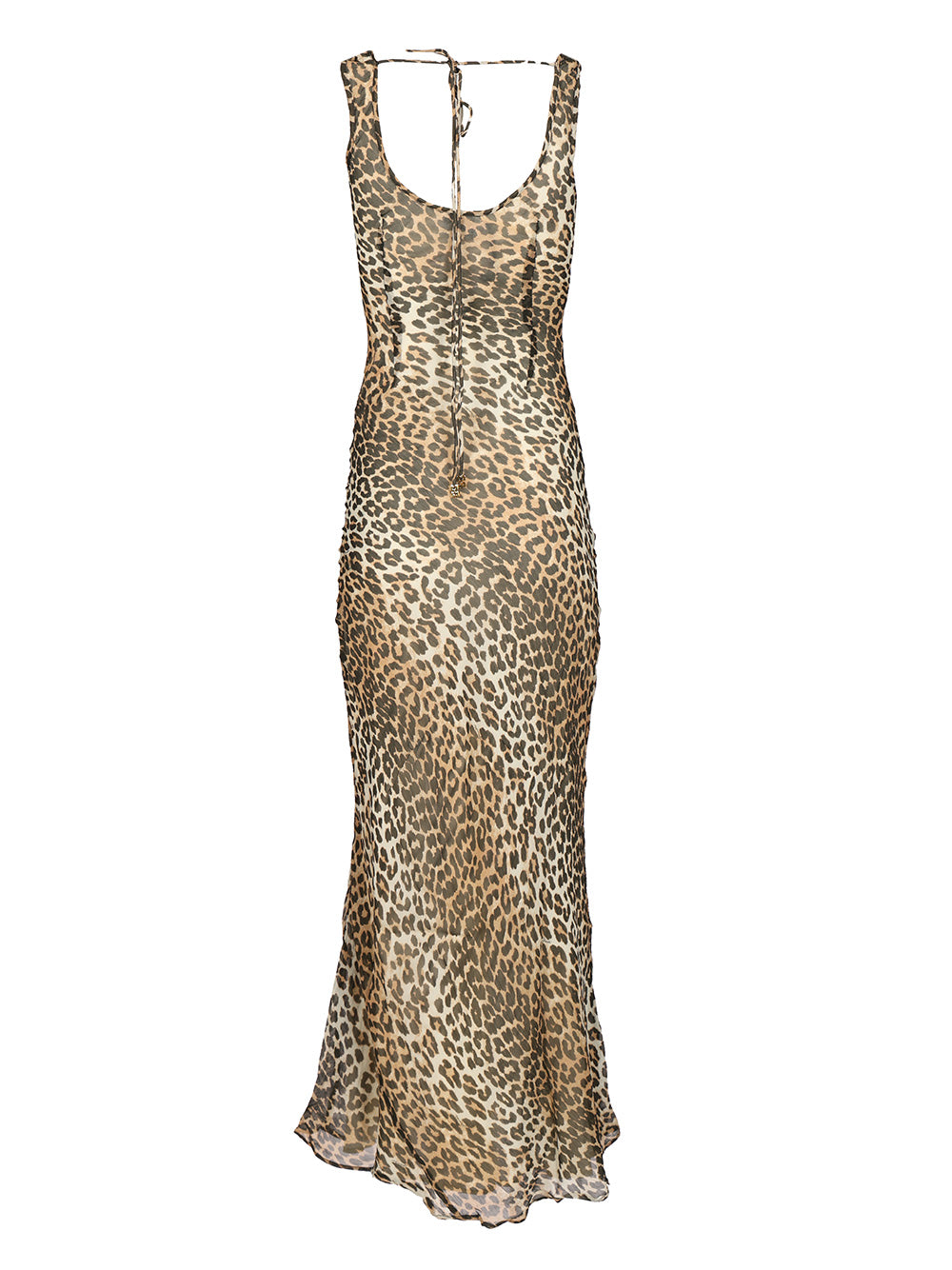 Ganni Long Leopard Dress Abiti - Animalier | 8107d2f15f1958d04bd8f994738f75c8f77609d0