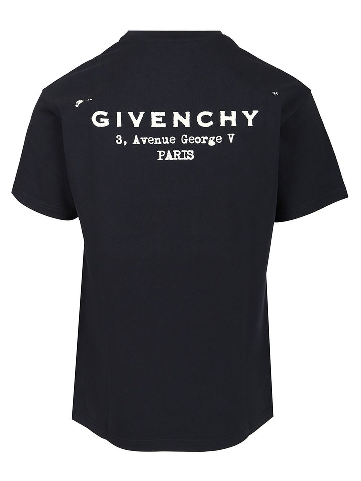 Givenchy Cotton T-Shirt - Blu | a4167db2b32ec8398b4a0c8743d04a74feb9ed23