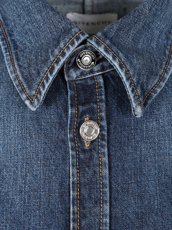 Givenchy Faded Denim Shirt Jeans - Blu | 488200ea3baedf50a9eccdbd2b6b502c3665b7ca