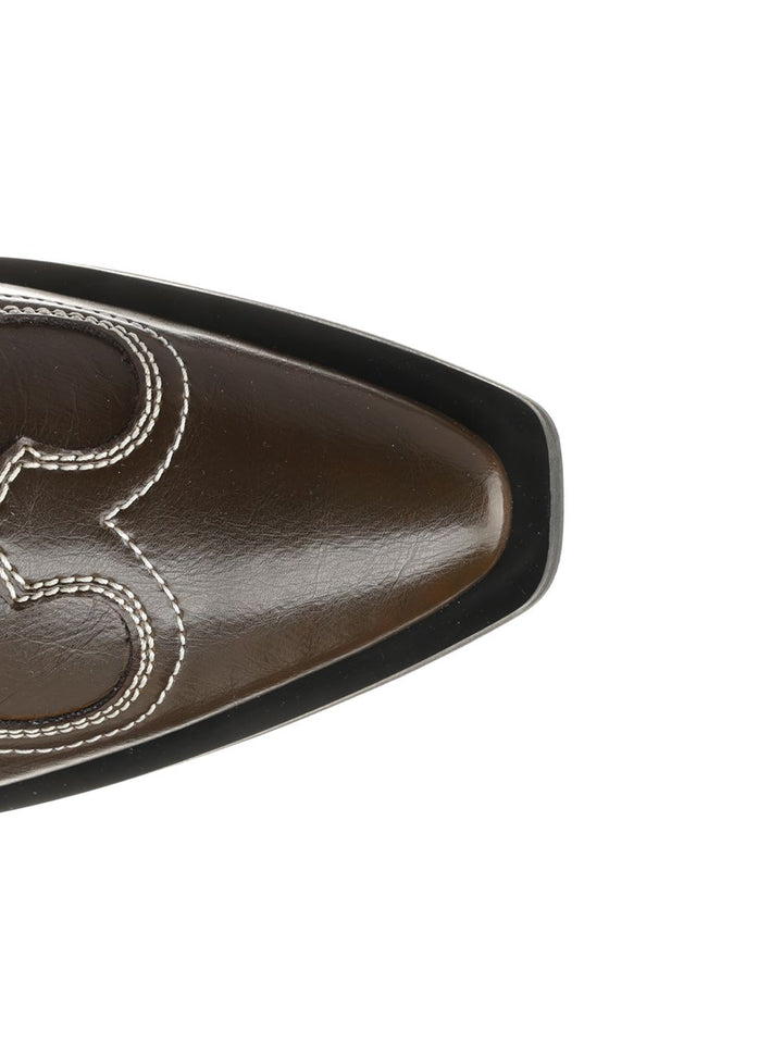 Ganni Embroidered Western Boots - Nero | c7e47aa0370b995a307f2a31529b6c7803524396