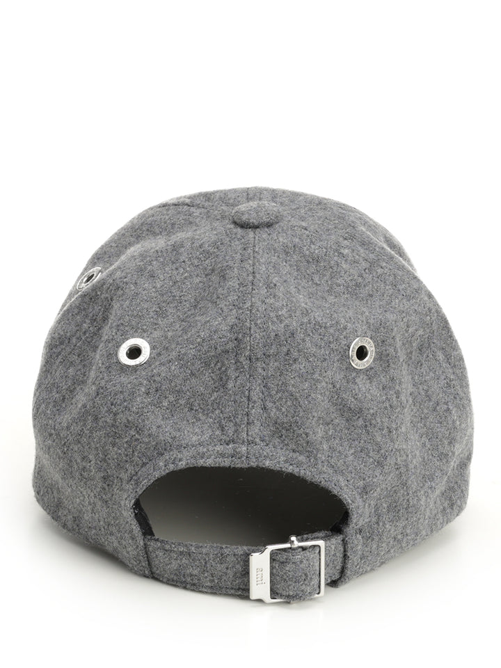 Ami Virgin Wool Hat Cappelli - Grey | e9cff355114b4bc3d0a3ff7c03c3e56e879c2b03