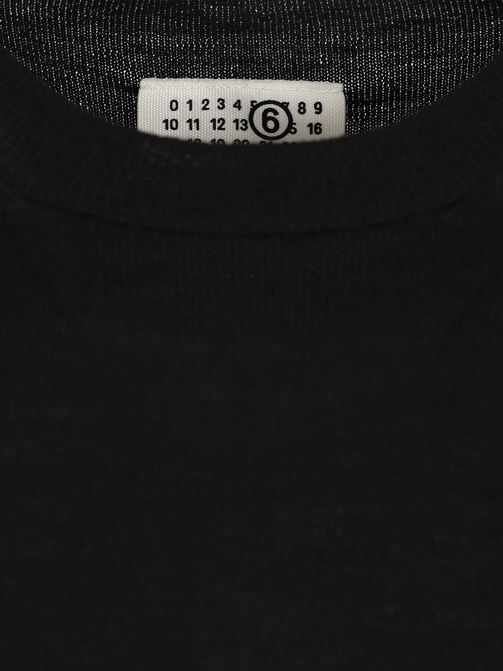 Mm6 Maison Margiela Crewneck Sweater With Patches Knitwear - Nero | df7eb05c700b225e21e352ea2e91bc4e1a50ea46