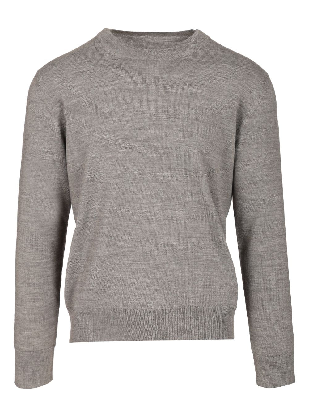 Mm6 Maison Margiela Crewneck Sweater With Patches Knitwear - Grey | 7040262ca79b3601c7959113b78abca4897dc2f3