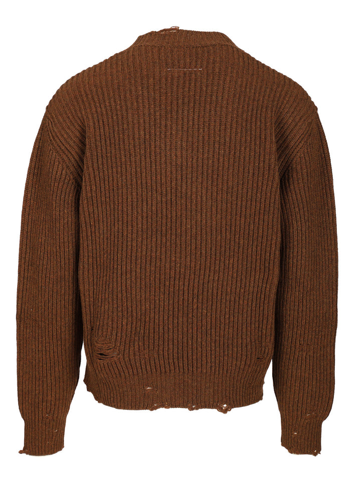 Mm6 Maison Margiela Wool Sweater Knitwear - Marrone | 1a63e3b021a8bd9af5d53e084c2773f995b1ac8b